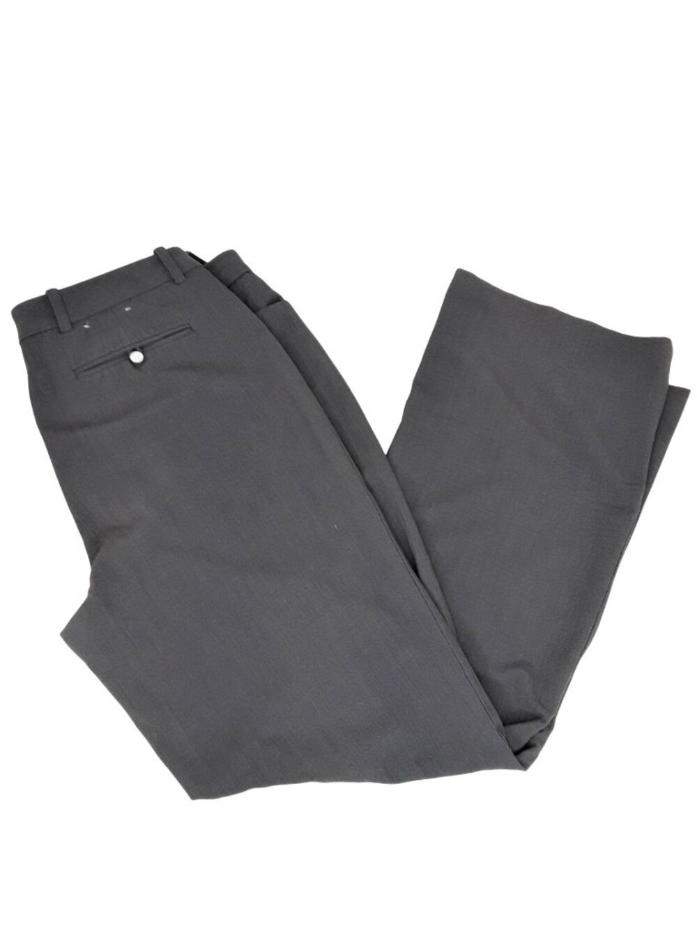 Calvin Klein Modern Fit Gray Dress Pant Misses Size 12 Mid Rise Straight Leg